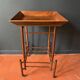 Napoleon III wooden side table, tray table on wheels, 19th century