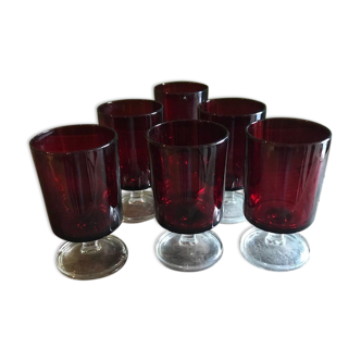 Set of 6 Luminarc water glasses