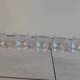 Ensemble de 5 verres à Wisky signés " Sèvres Cristal France"