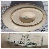Snow gravy boat sarreguemines u& cie