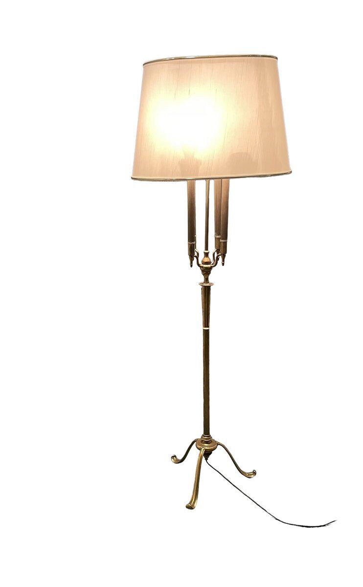 Bronze Floor Lamp by Pietro Chiesa, Italy, 1950s