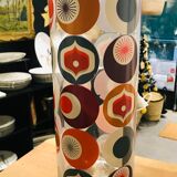 Vase cylinder colorful patterns pop vintage