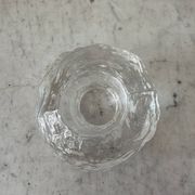 Kosta Boda Scandinavian Art Glass Tealight Holder / Ice Glass Candle H
