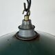 Industrial Green Enamel Light, 1950s