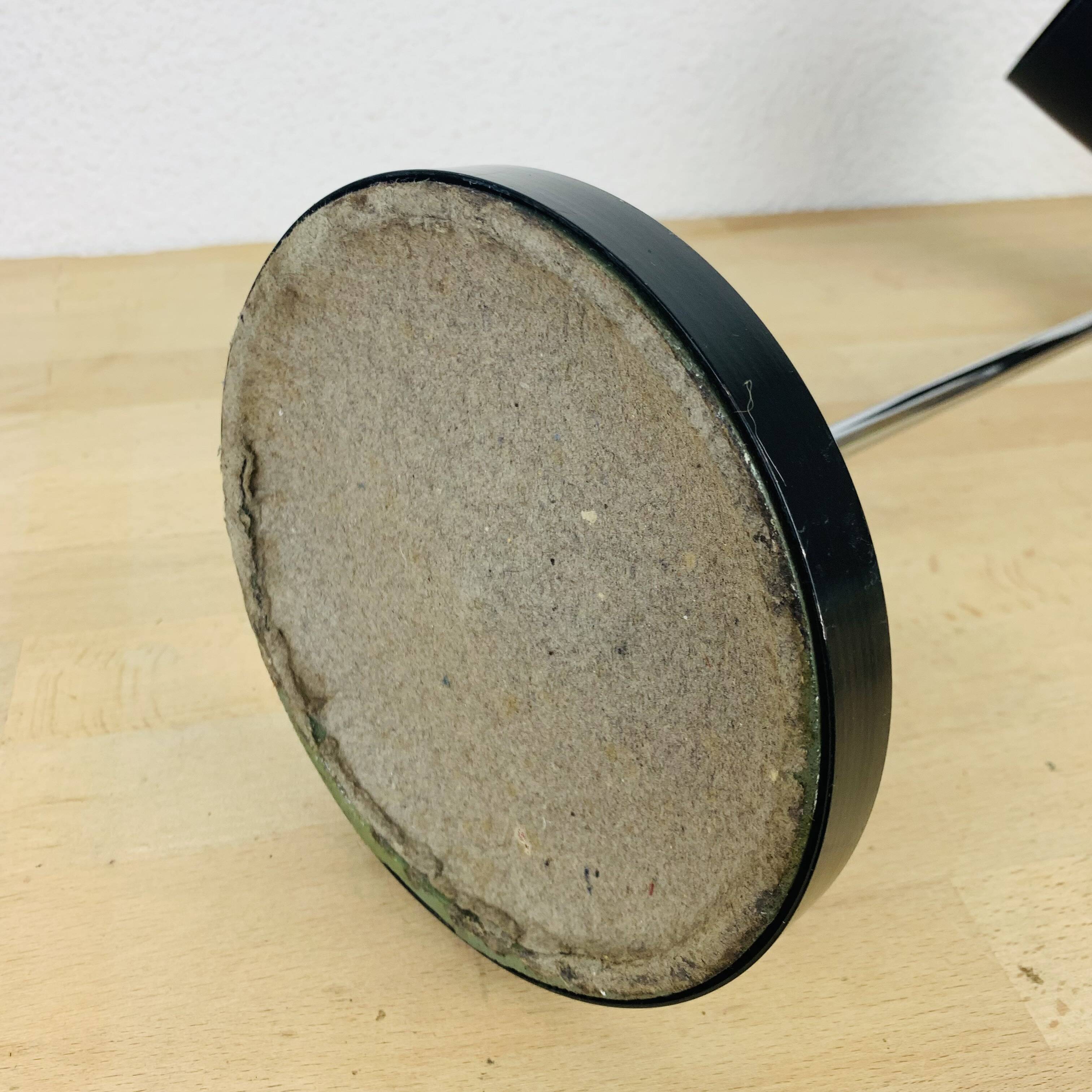 60s black and chrome adjustable spot desk lamp