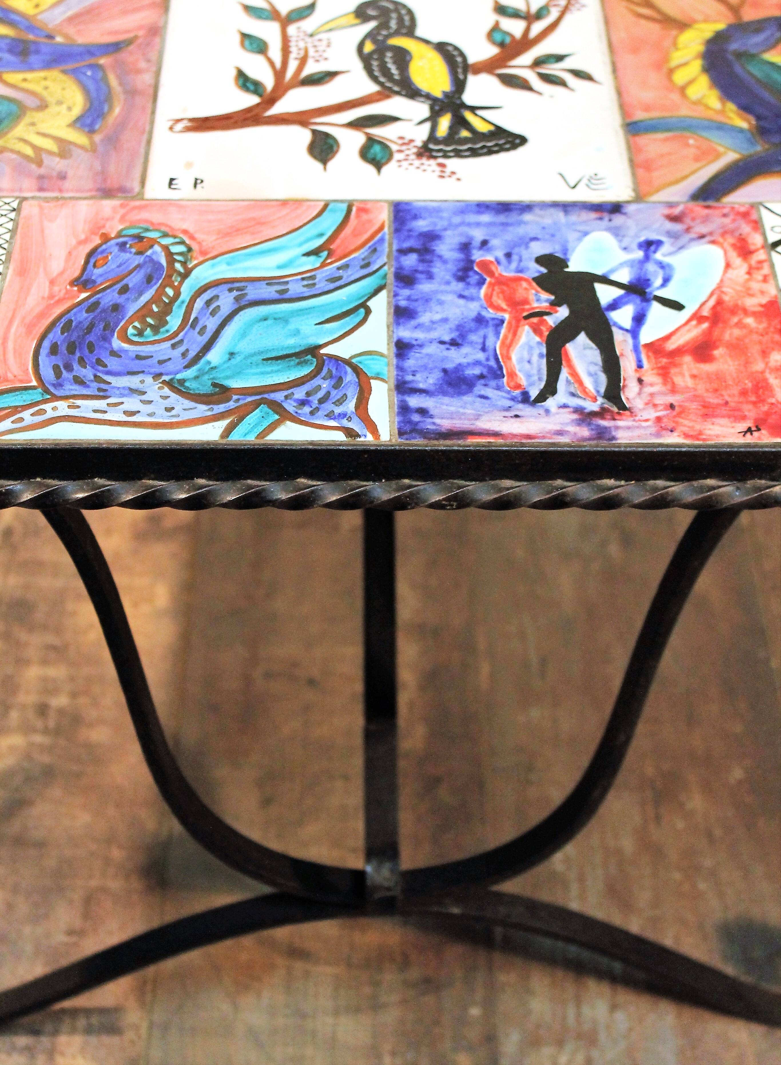 Ceramic coffee table 1940s