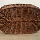 Woven wicker openwork basket