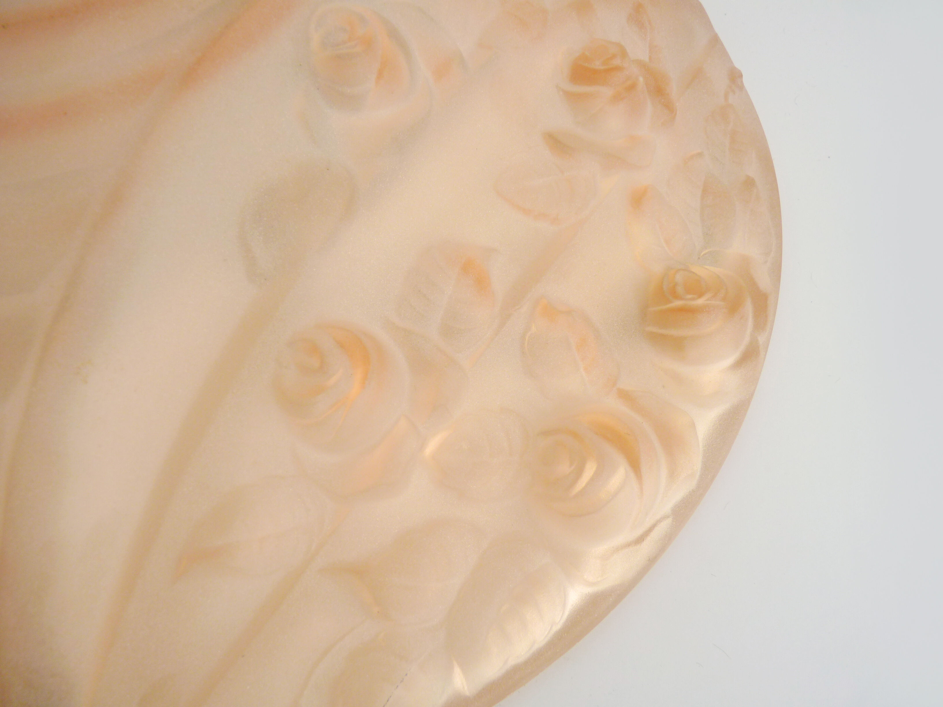 Suspension pink cavasque Art Deco 1 Fire, in glass paste. Year 30