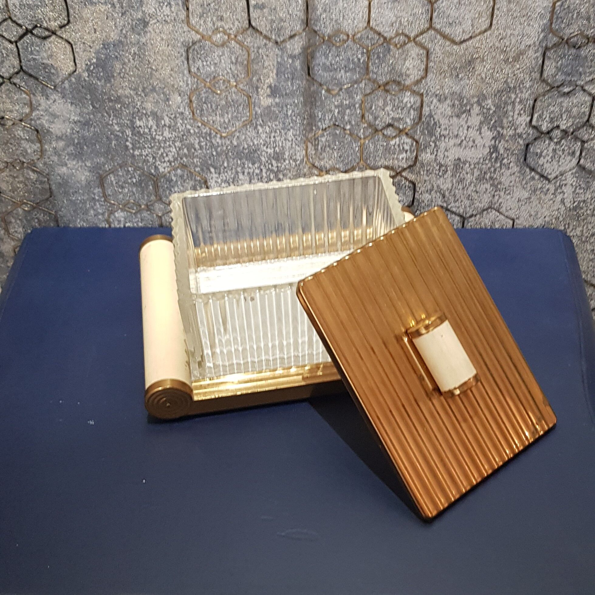 Butter on mirror tray