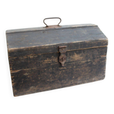 Old wooden toolbox