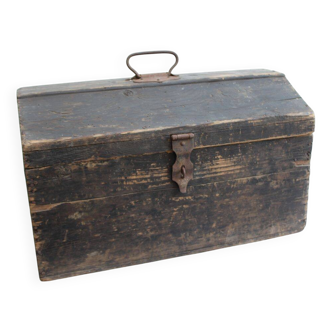 Old wooden toolbox