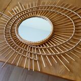 Mirror rattan galaxy 79x67cm