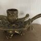 Solid Brass Hand Candle Holder