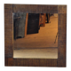 Oak brutalist mirror, 1970s