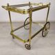 Vintage brass bar trolley service