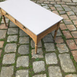 Eiffel-colored patinated cherry wood coffee table