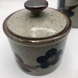 Enamelled stoneware coffee tea service