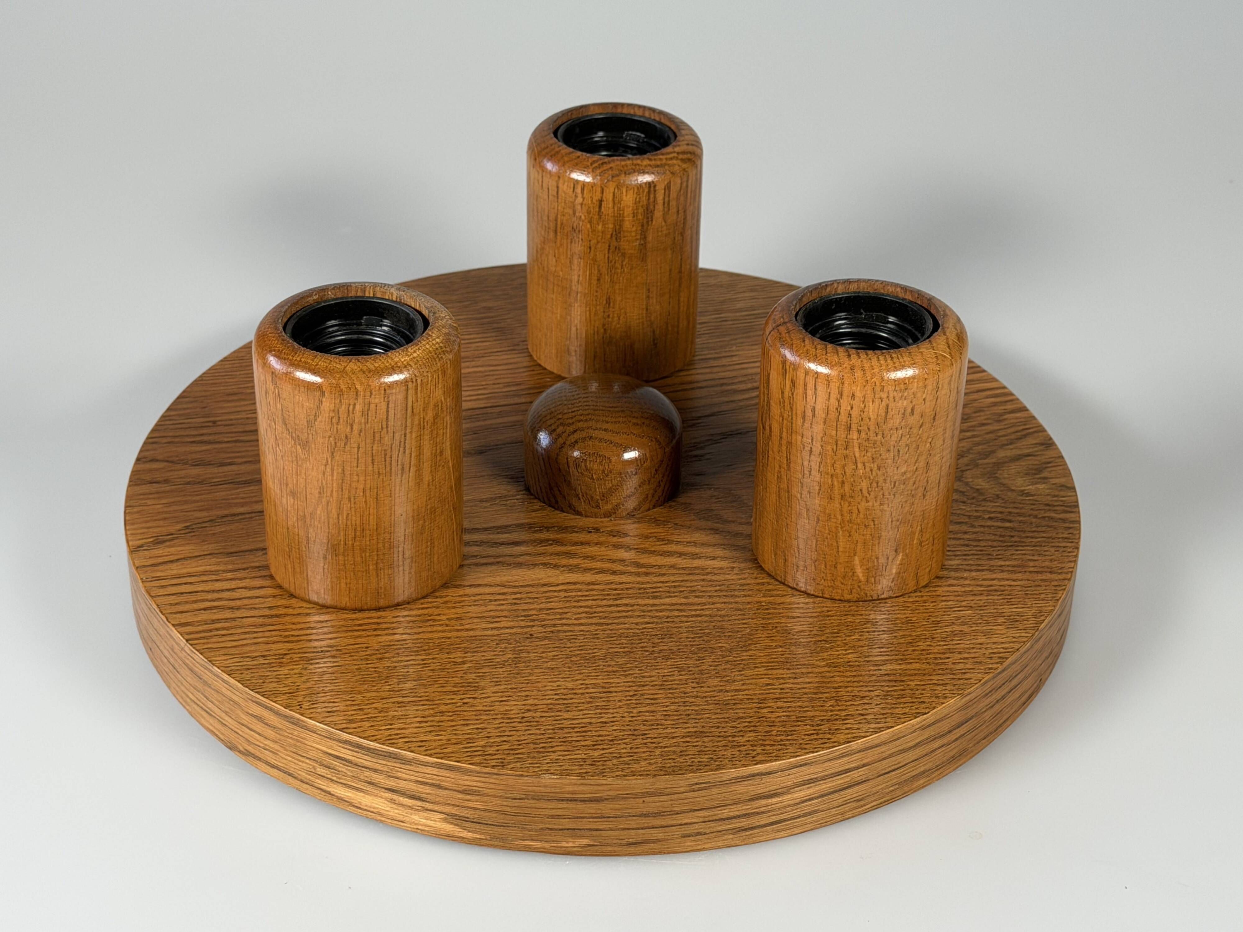 1960s 1970s Ceiling Lamp Brutalist Japandi Style Made in Germany