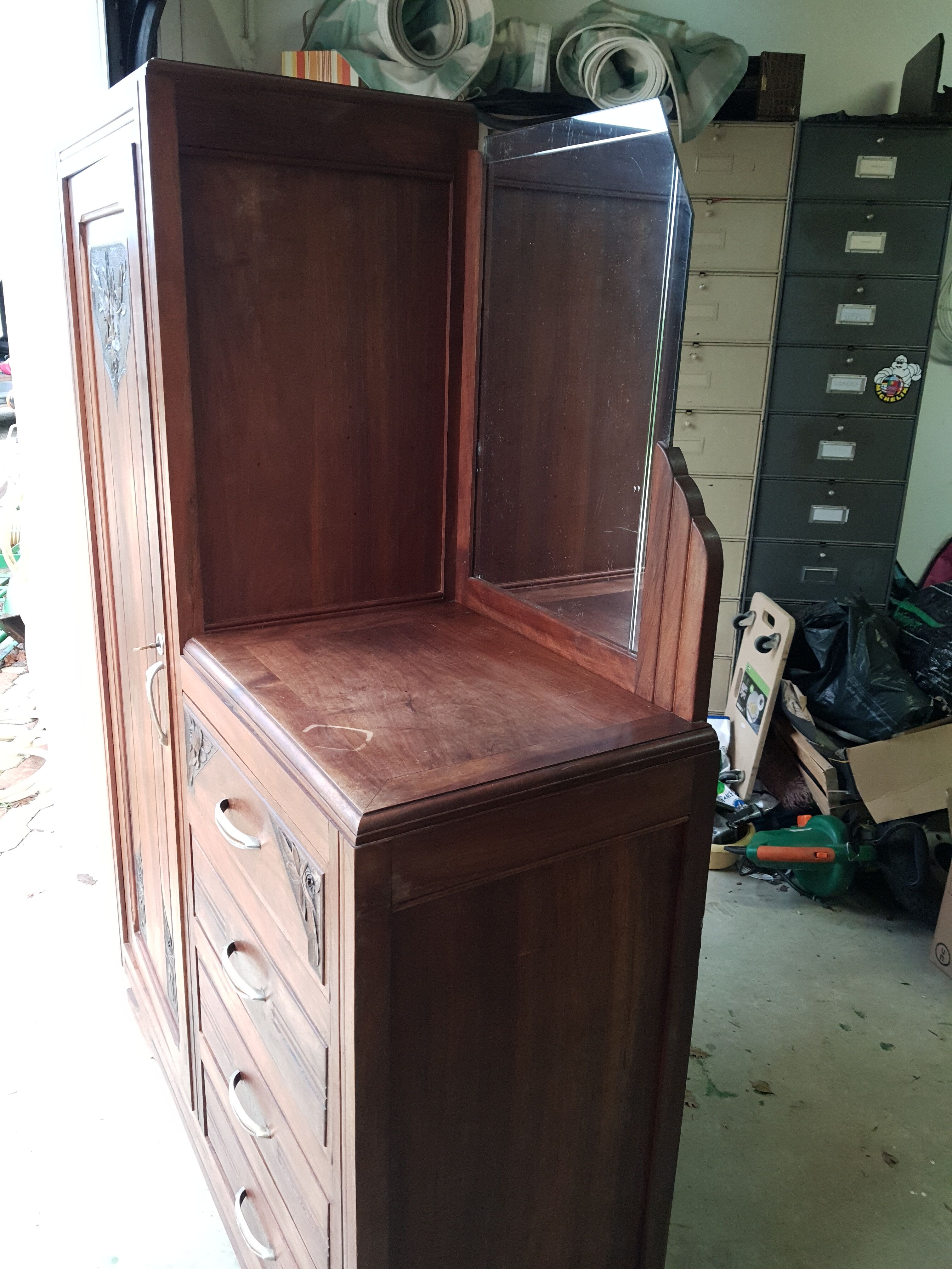 Vintage asymmetrical Parisian wardrobe