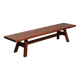 Torbecchia solid walnut bench by Giovanni Michelucci