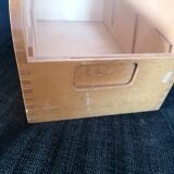 Pan-paned wood storage box