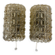 Tynell "Bubble" Limburg 1960s vintage Germany wall lights x2