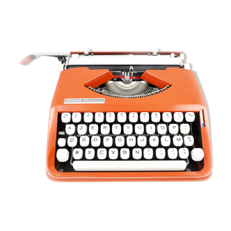 Machine à écrire hermes baby rouge corail cursive