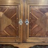Louis XVI period low buffet in marquetry