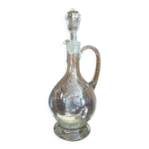 Old crystal wine decanter