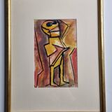 Expressionist portrait by Bernard Leijs, 1990