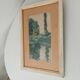 Antique Watercolor Painting Signed J.Richter "Marne a Gournay"