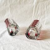 Pair of vintage Windsor Ruby vases - JG Durand for Luminarc