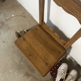 Solid oak chair for children