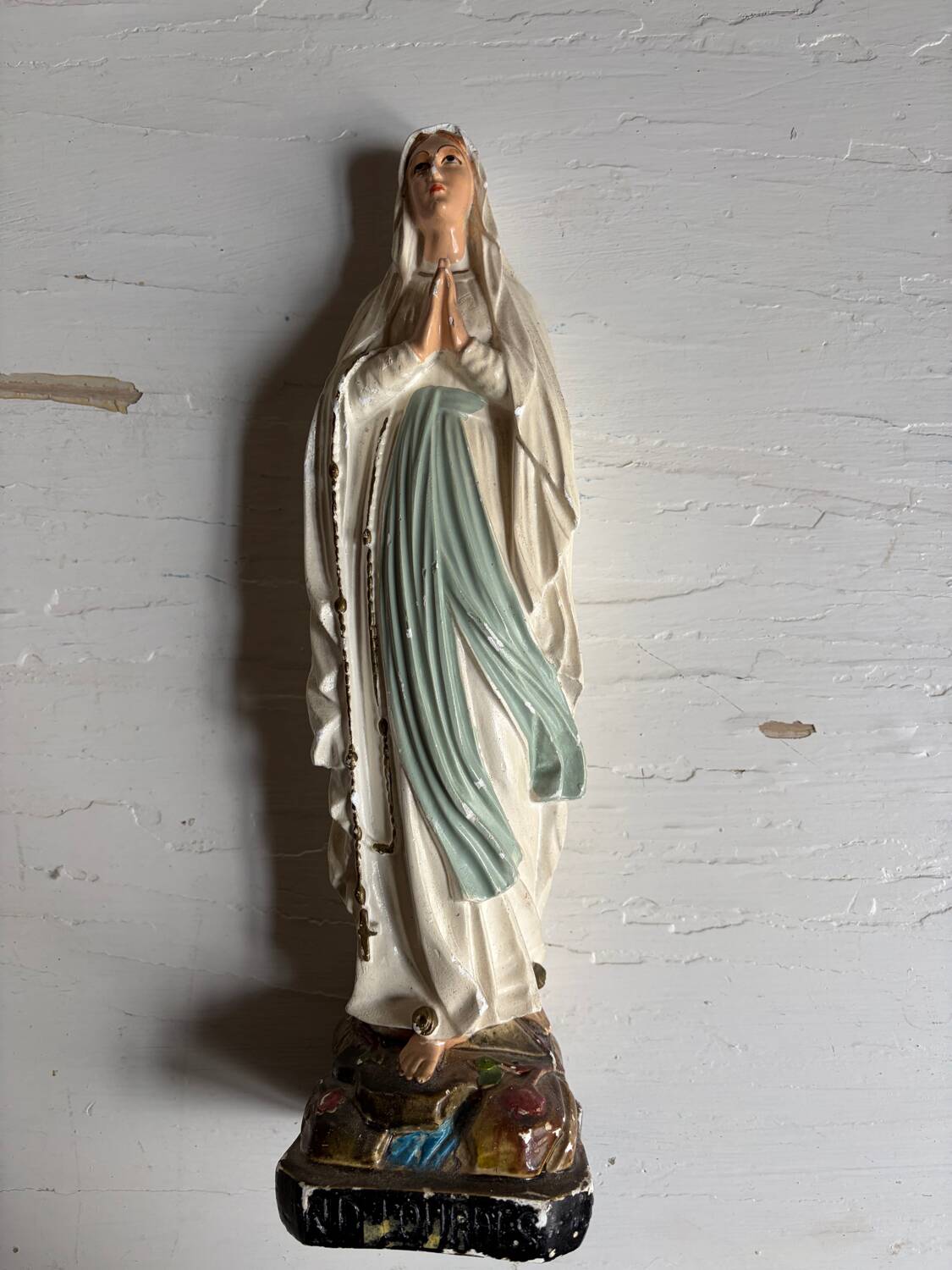 Statuette, Holy Virgin, plaster