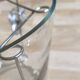 Crystal champagne flutes in their bucket