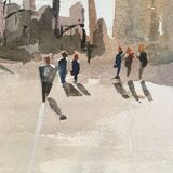 Aquarelle sur papier Arches L.A.