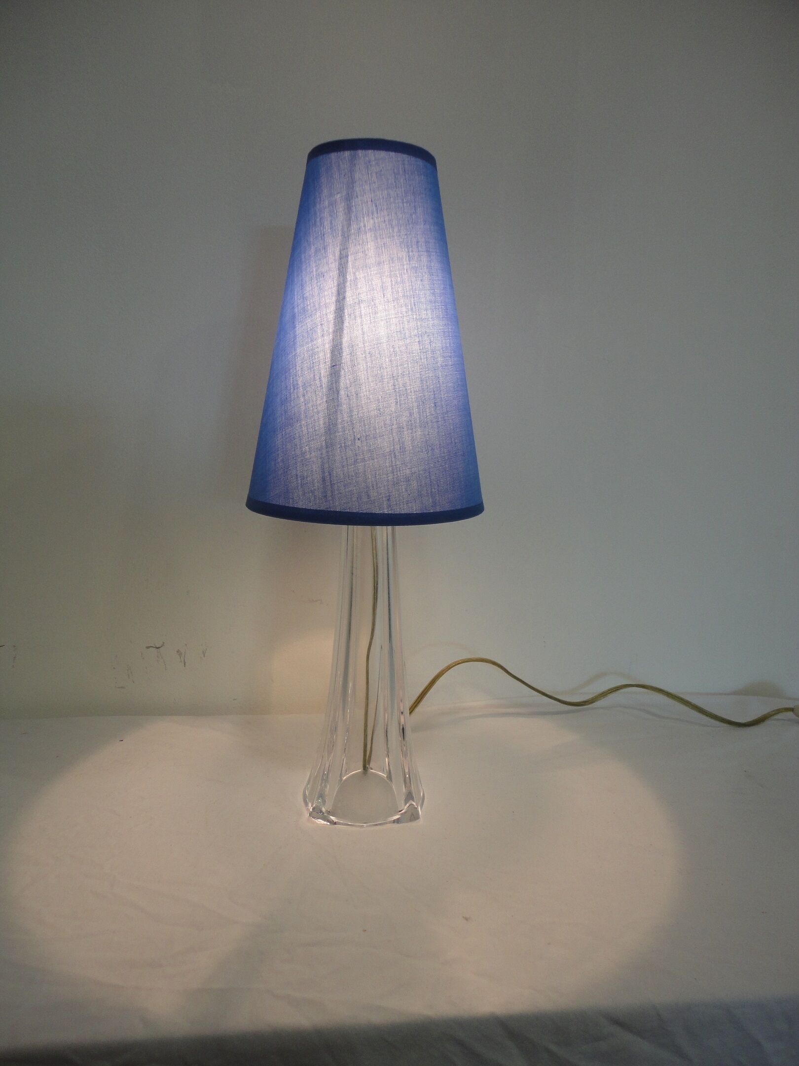 Lampe en verre vintage