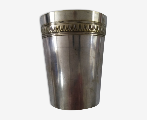 Timbale art déco en métal argenté