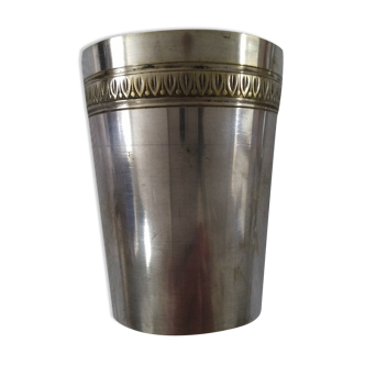 Timbale art deco in silver metal