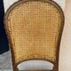 Set of 5 wooden chairs cane