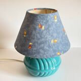 Ocean Blue Vintage Ceramic Lamp