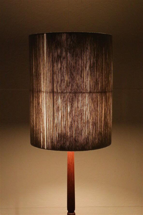 Mid-century teak floor lamp / Danish modern design / 1960s