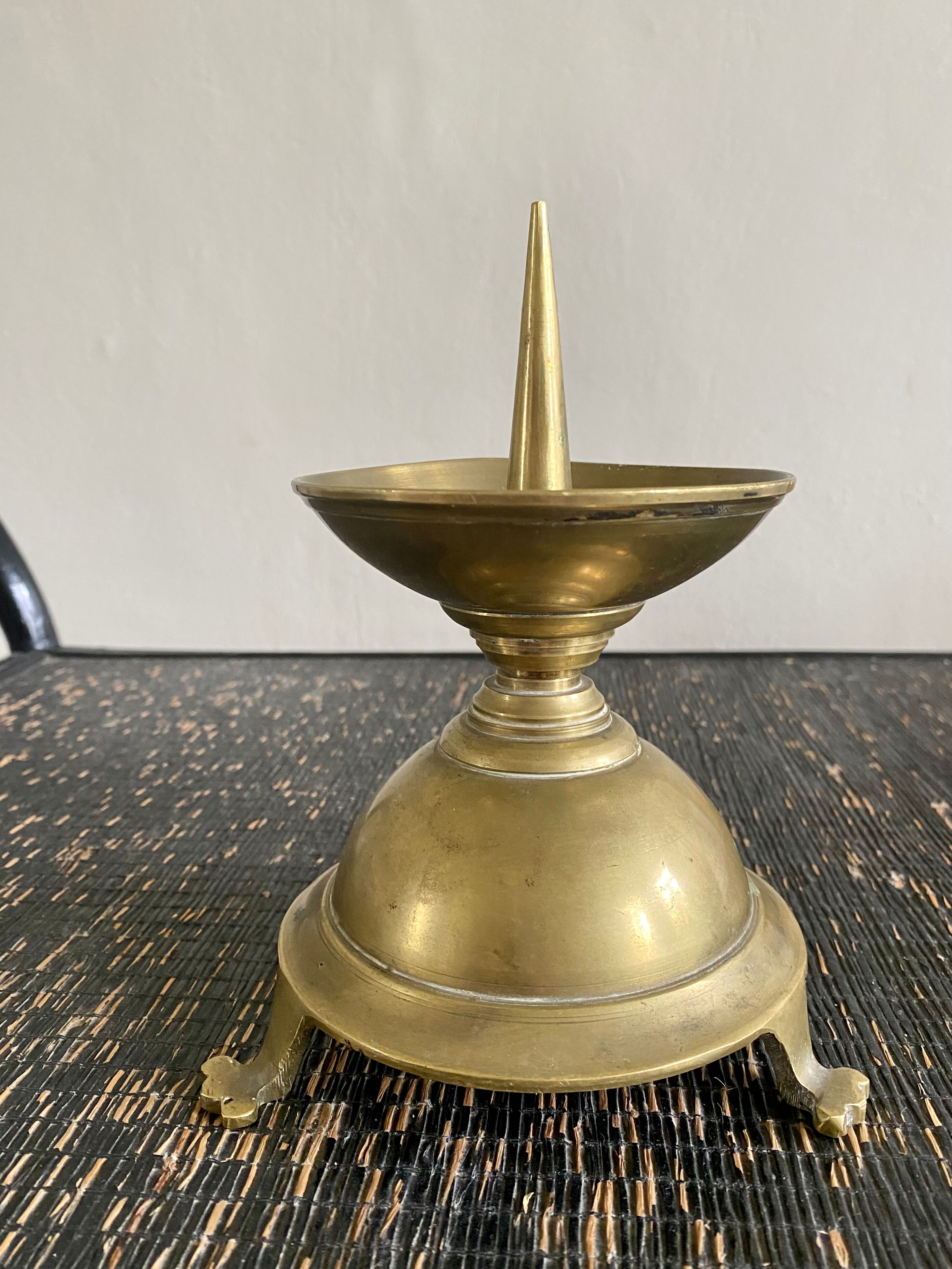 Brass church candle holder