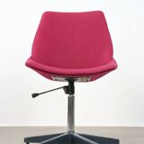 Pink Shell Swivel Chair by Niko Kralj for Stol Kamnik, 1970s