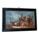 Antique tempera painting on paper, 18th century Italian school