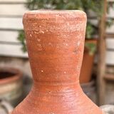 Dark terracotta vase