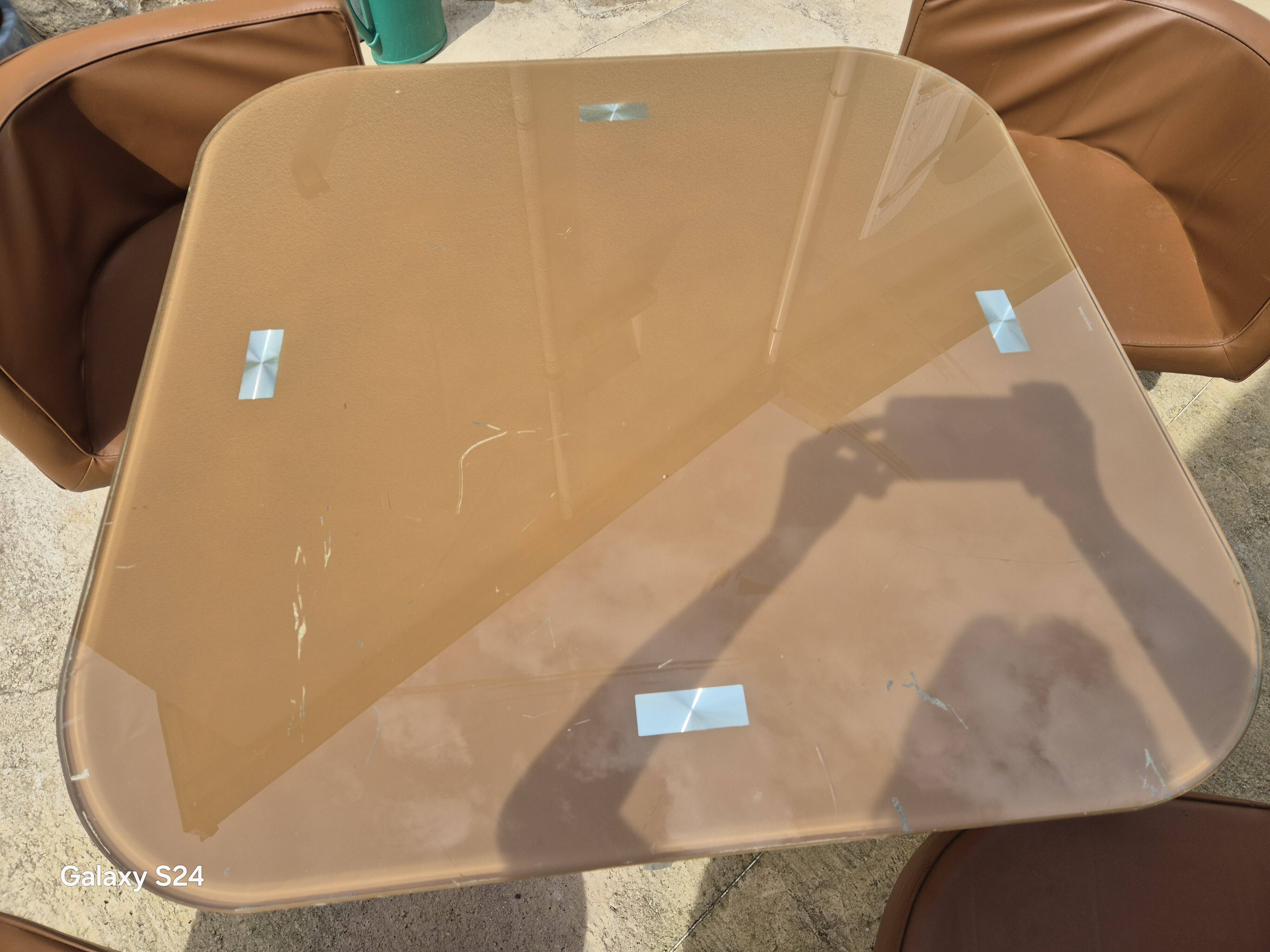 Vintage mosaic table and chairs