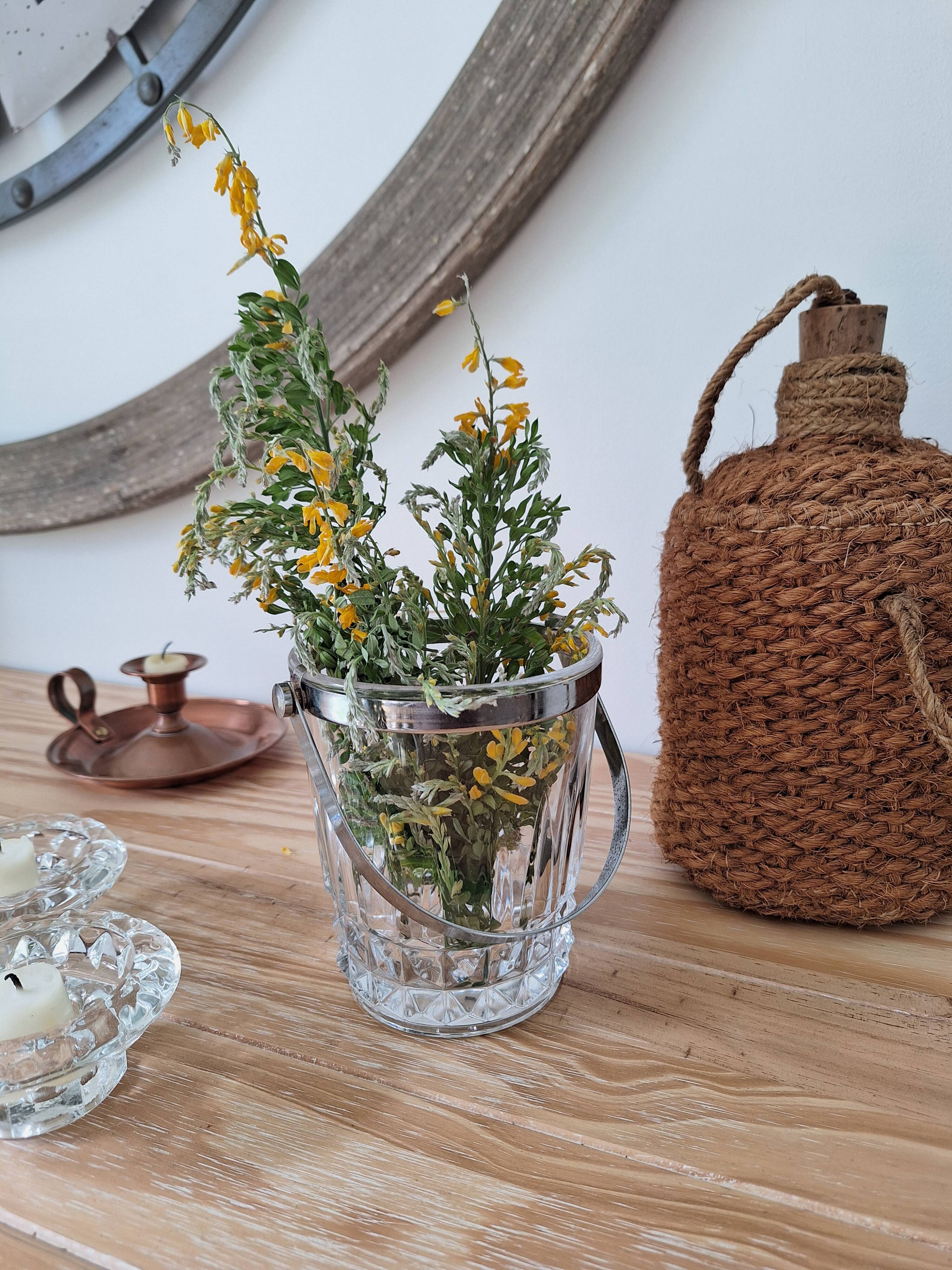 Vintage Arques crystal ice bucket