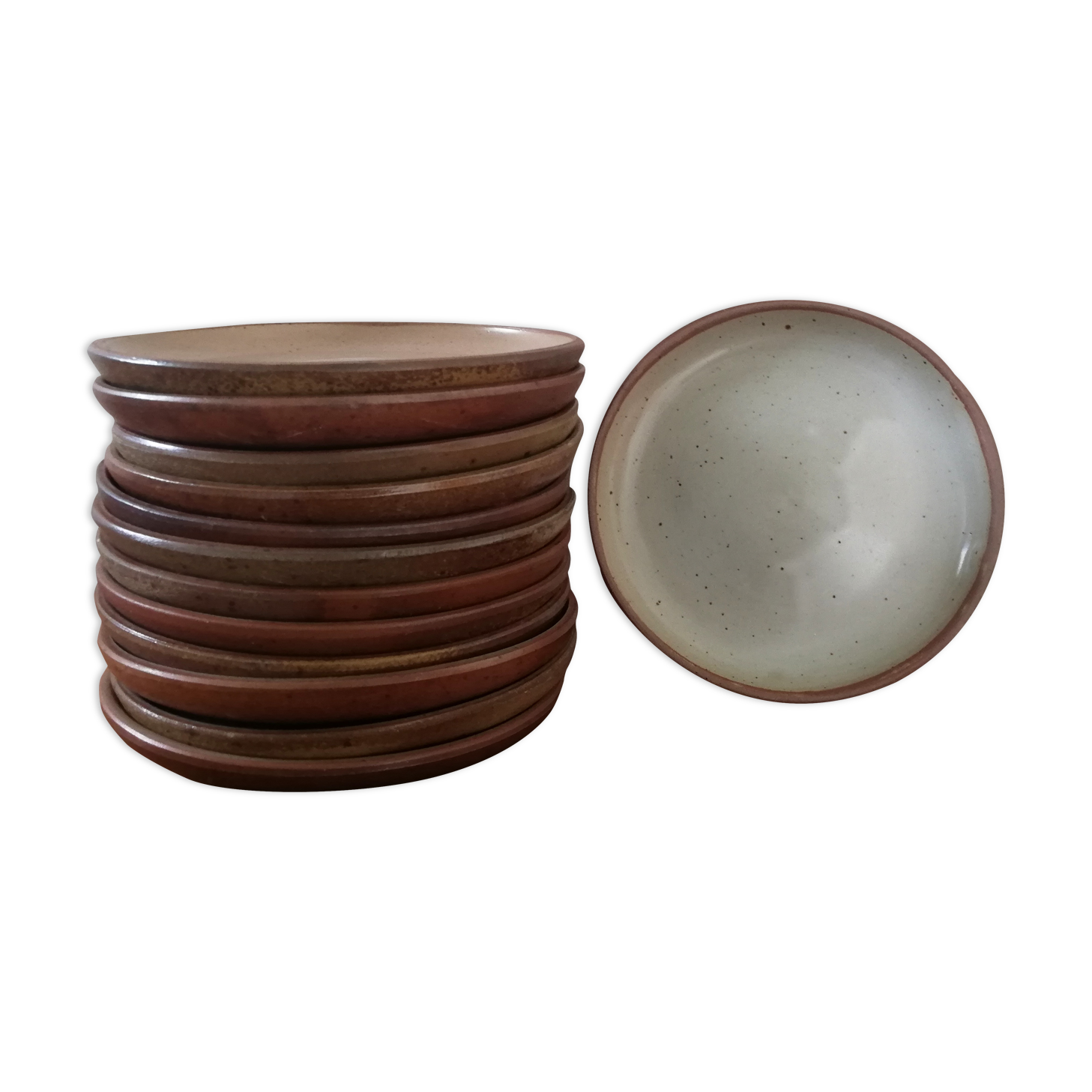 Service 14 stoneware dessert plates