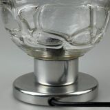 60s 70s table lamp bedside lamp chrome Doria glass space age design